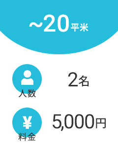 20平米以下の料金