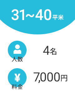 31～40平米の料金